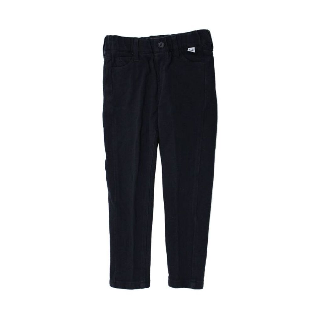 Il Gufo Boys Cotton Stretch Straight Casual Ankle Pants Blue Size 4